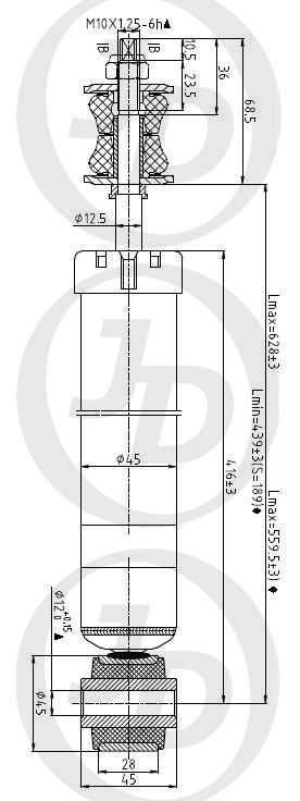 АМОРТИЗАТОР ПОДВЕСКИ JD JAA0415
