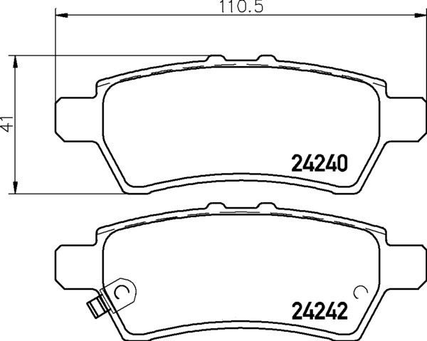 КОЛОДКИ ТОРМОЗНЫЕ ДИСКОВЫЕ NISSHINBO NP2028