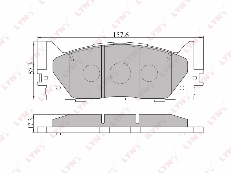 КОЛОДКИ ТОРМОЗНЫЕ ДИСКОВЫЕ LYNXauto BD7530