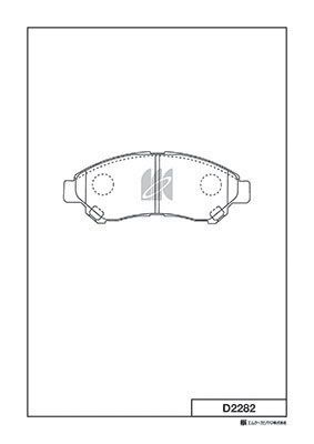 КОЛОДКИ ТОРМОЗНЫЕ ДИСКОВЫЕ KASHIYAMA D2282