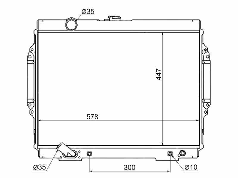 РАДИАТОР СИСТЕМЫ ОХЛАЖДЕНИЯ ДВС SAT MC0006351