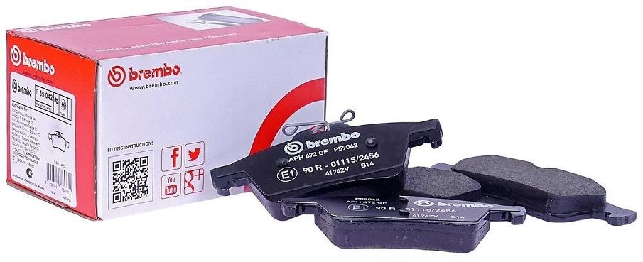 КОЛОДКИ ТОРМОЗНЫЕ ДИСКОВЫЕ BREMBO P59042