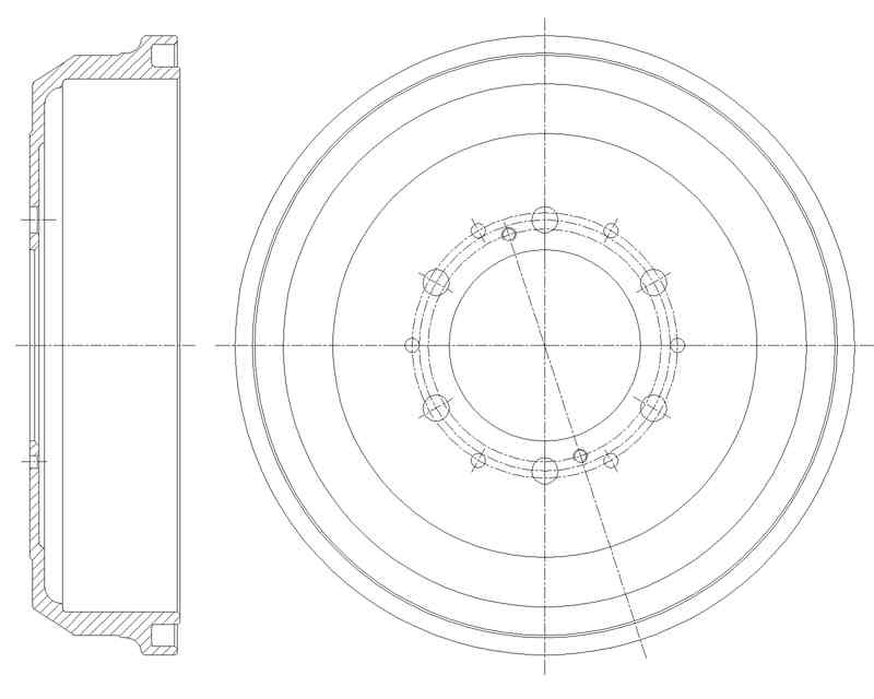 БАРАБАН ТОРМОЗНОЙ G-BRAKE GD06643