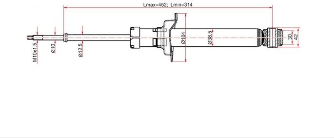 АМОРТИЗАТОР ПОДВЕСКИ TOKICO U2932