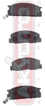 КОЛОДКИ ТОРМОЗНЫЕ ДИСКОВЫЕ Akyoto AKD1218