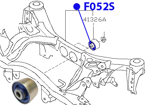 САЙЛЕНТБЛОК ОПОРЫ РЕДУКТОРА И АКПП ФОРТУНА F052S