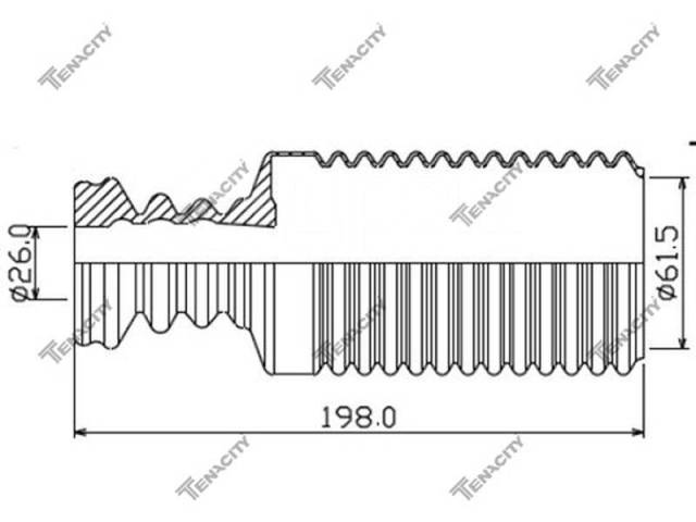 ПЫЛЬНИК АМОРТИЗАТОРА TENACITY ASCNI1010