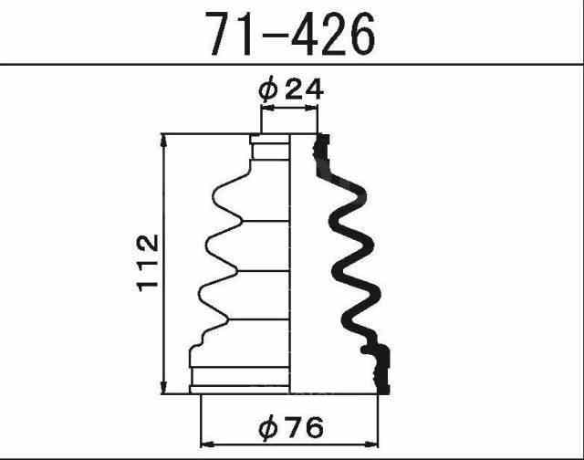 ПЫЛЬНИК ПРИВОДА MARUICHI 1-56 71426