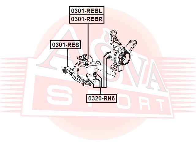 ШАРОВАЯ ОПОРА ASVA 0320RN6