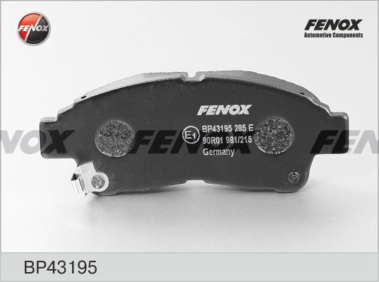 КОЛОДКИ ТОРМОЗНЫЕ ДИСКОВЫЕ FENOX BP43195