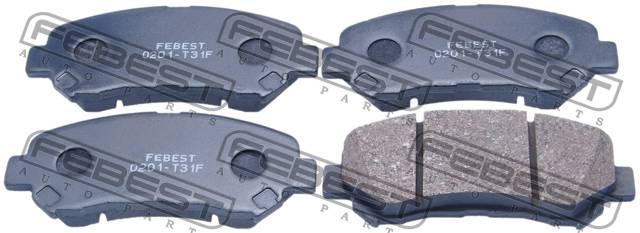 КОЛОДКИ ТОРМОЗНЫЕ ДИСКОВЫЕ FEBEST 0201T31F