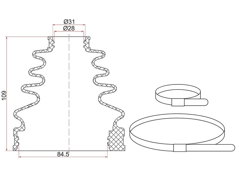 ПЫЛЬНИК ПРИВОДА SAT C1536T
