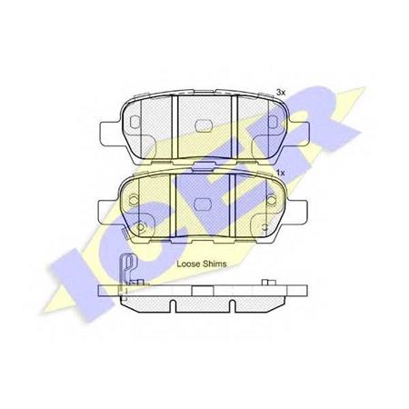 КОЛОДКИ ТОРМОЗНЫЕ ДИСКОВЫЕ Icer 181838