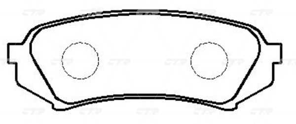 КОЛОДКИ ТОРМОЗНЫЕ ДИСКОВЫЕ CTR GK1069