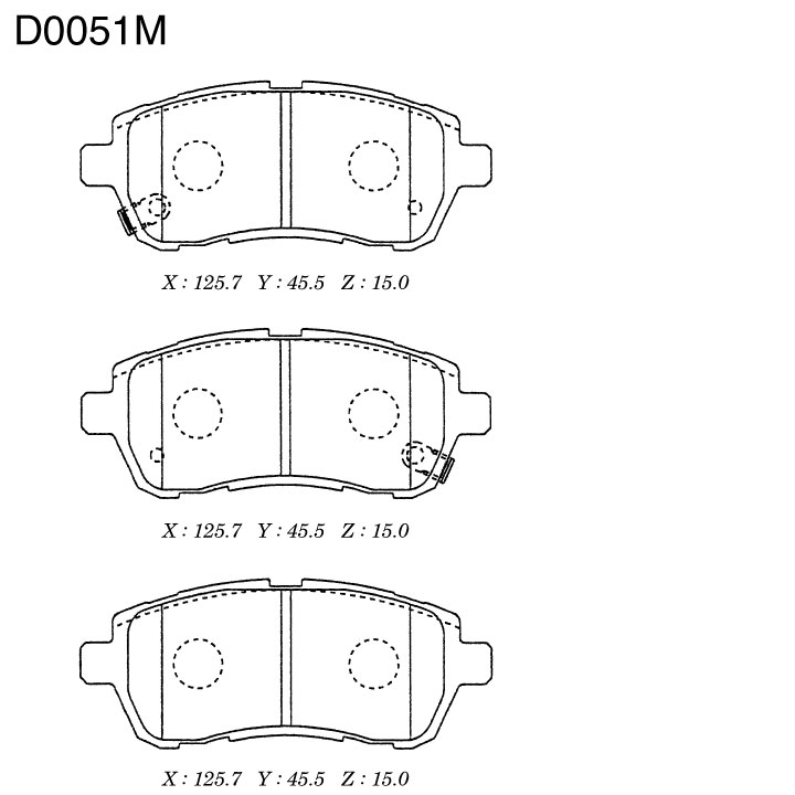 КОЛОДКИ ТОРМОЗНЫЕ ДИСКОВЫЕ KASHIYAMA D0051M