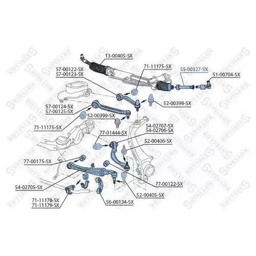 ТЯГА РУЛЕВАЯ STELLOX 5500327SX