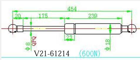 АМОРТИЗАТОР БАГАЖНИКА JETT V2161214