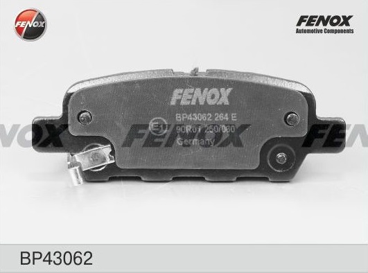 КОЛОДКИ ТОРМОЗНЫЕ ДИСКОВЫЕ FENOX BP43062