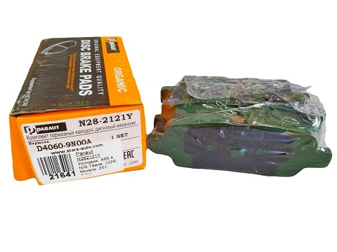 КОЛОДКИ ТОРМОЗНЫЕ ДИСКОВЫЕ PARAUT N282121Y