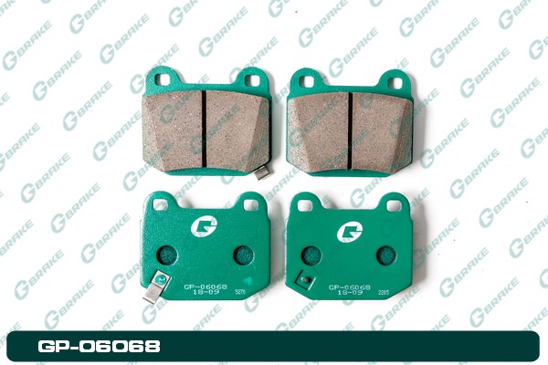 КОЛОДКИ ТОРМОЗНЫЕ ДИСКОВЫЕ G-BRAKE GP06068