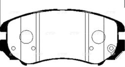 КОЛОДКИ ТОРМОЗНЫЕ ДИСКОВЫЕ CTR GK0436P
