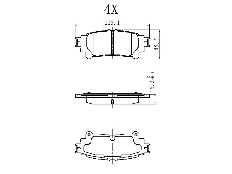 КОЛОДКИ ТОРМОЗНЫЕ ДИСКОВЫЕ JD JBP0403