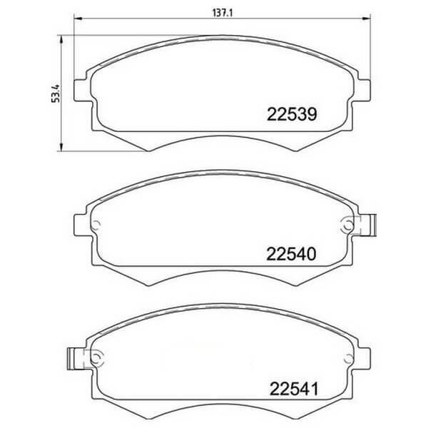 КОЛОДКИ ТОРМОЗНЫЕ ДИСКОВЫЕ PARAUT K281509Y