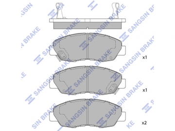 КОЛОДКИ ТОРМОЗНЫЕ ДИСКОВЫЕ SANGSIN BRAKE SP1231