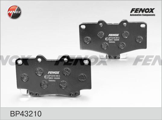 КОЛОДКИ ТОРМОЗНЫЕ ДИСКОВЫЕ FENOX BP43210