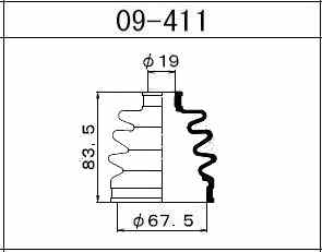 ПЫЛЬНИК ПРИВОДА MARUICHI 1-56 09411