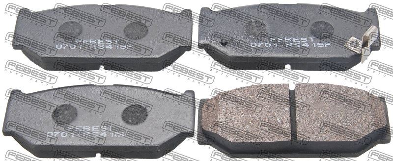 КОЛОДКИ ТОРМОЗНЫЕ ДИСКОВЫЕ FEBEST 0701RS415F
