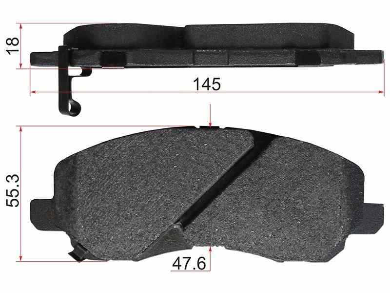 КОЛОДКИ ТОРМОЗНЫЕ ДИСКОВЫЕ SAT ST4605A261