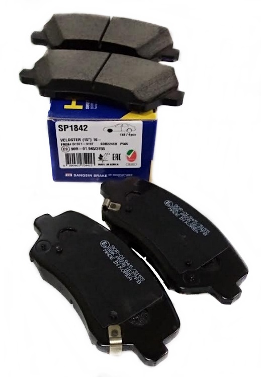 КОЛОДКИ ТОРМОЗНЫЕ ДИСКОВЫЕ SANGSIN BRAKE SP1842