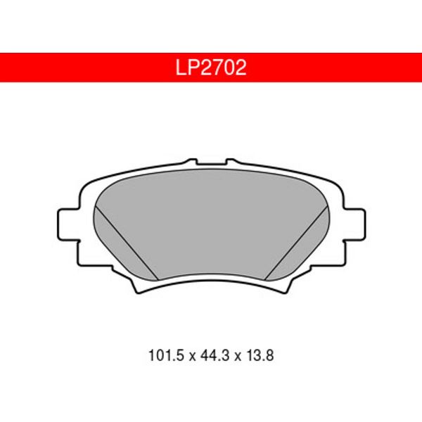 КОЛОДКИ ТОРМОЗНЫЕ ДИСКОВЫЕ DELPHI LP2702