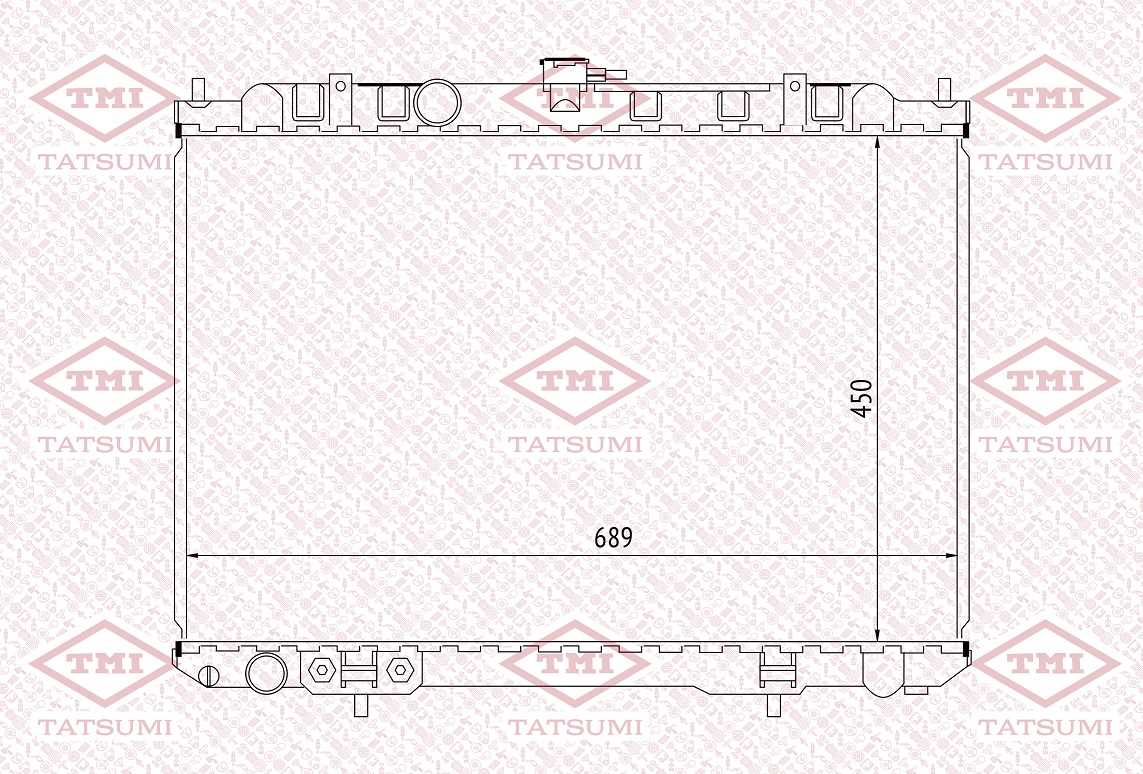 РАДИАТОР СИСТЕМЫ ОХЛАЖДЕНИЯ ДВС TATSUMI TGA1059