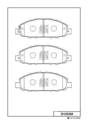 КОЛОДКИ ТОРМОЗНЫЕ ДИСКОВЫЕ KASHIYAMA D1253M