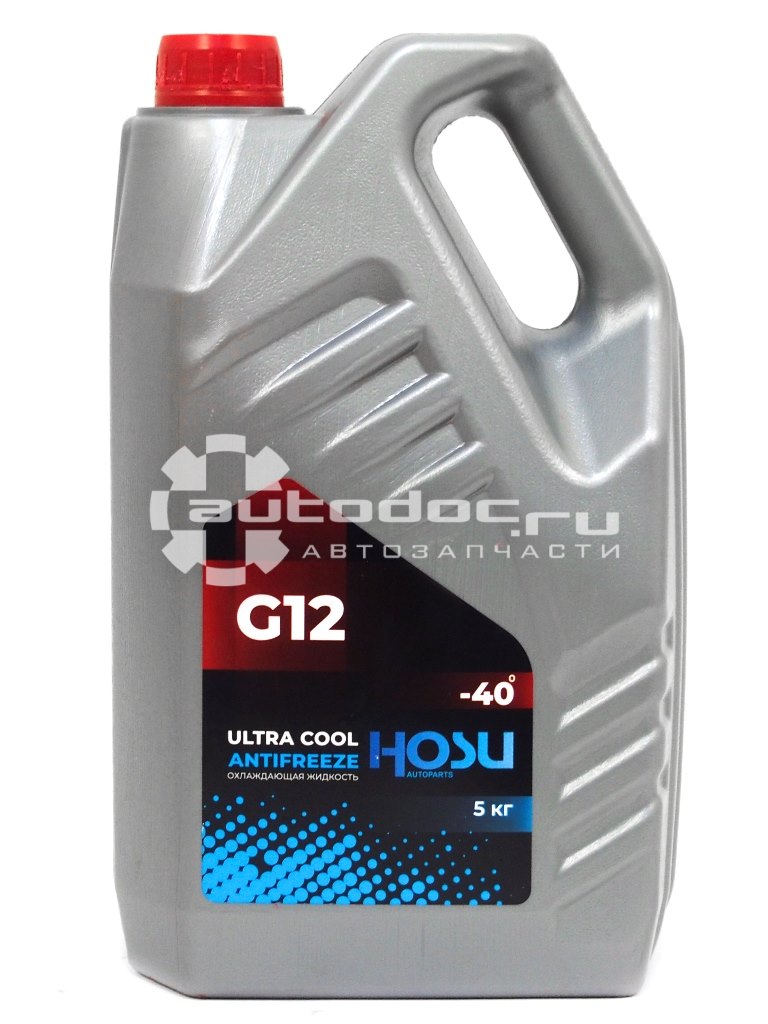 АНТИФРИЗ HOSU HSCL0002 G12 -40 Красный 5 л.