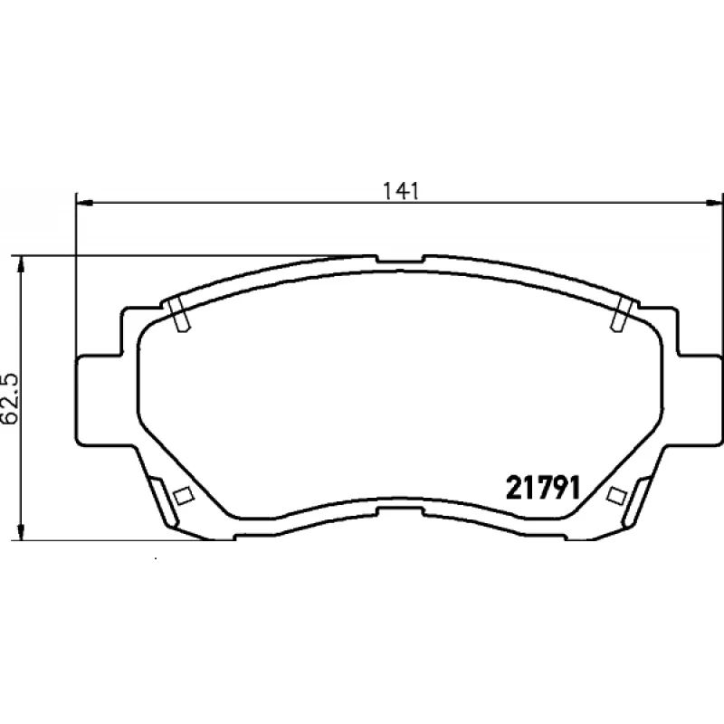 КОЛОДКИ ТОРМОЗНЫЕ ДИСКОВЫЕ IXAT X3P0022