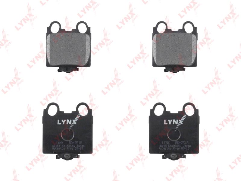 КОЛОДКИ ТОРМОЗНЫЕ ДИСКОВЫЕ LYNXauto BD7518