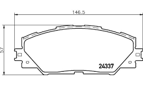 КОЛОДКИ ТОРМОЗНЫЕ ДИСКОВЫЕ NISSHINBO NP1058SC