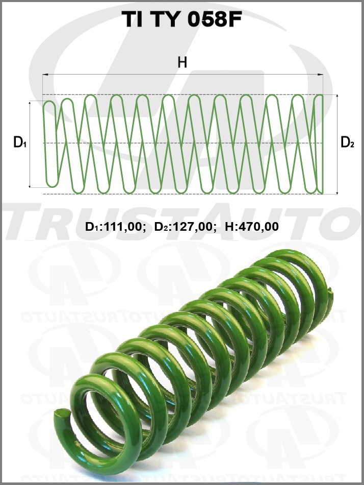 ПРУЖИНА ПОДВЕСКИ TRUSTAUTO TITY058F