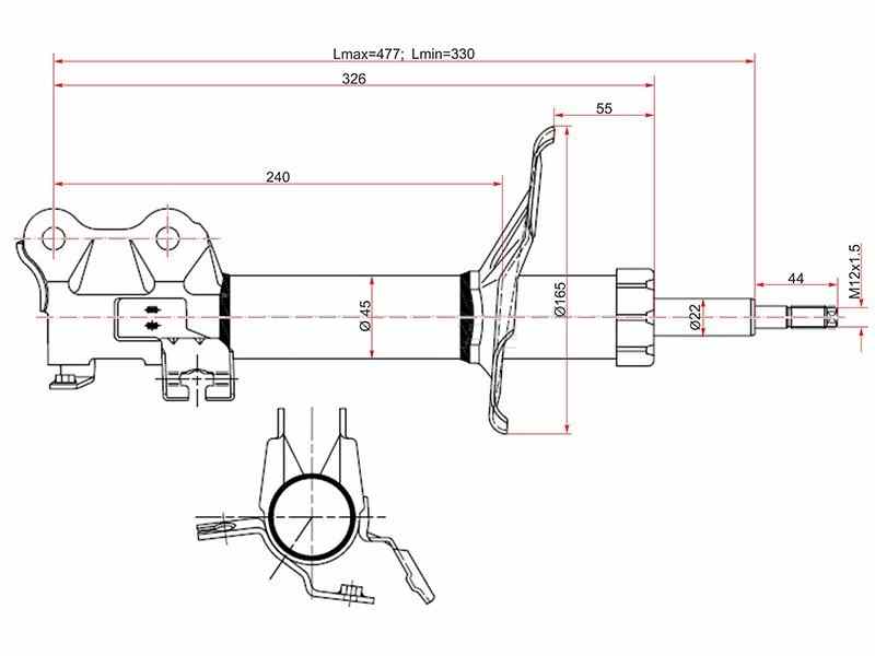 СТОЙКА SAT ST543026N225