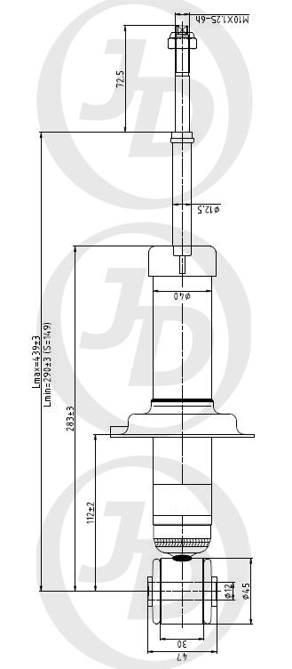 АМОРТИЗАТОР ПОДВЕСКИ JD JAA0390