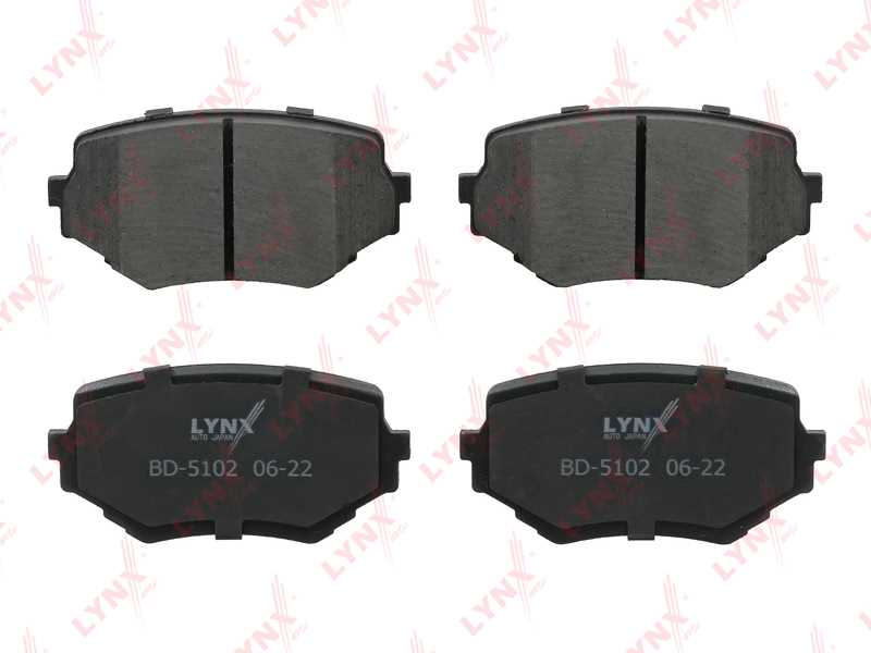 КОЛОДКИ ТОРМОЗНЫЕ ДИСКОВЫЕ LYNXauto BD5102