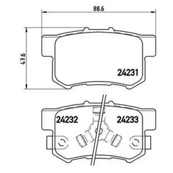 КОЛОДКИ ТОРМОЗНЫЕ ДИСКОВЫЕ PARAUT H282245Y