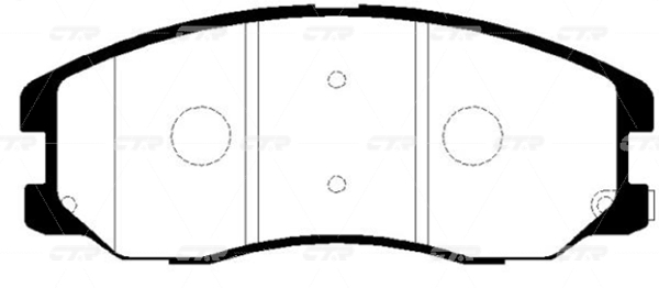 КОЛОДКИ ТОРМОЗНЫЕ ДИСКОВЫЕ CTR GK0445