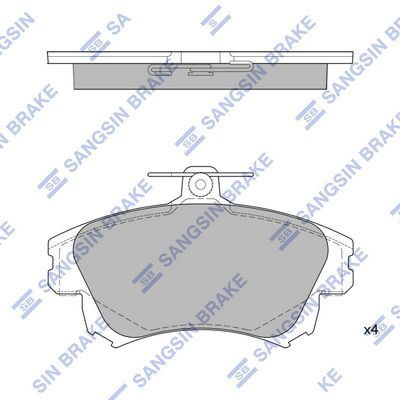 КОЛОДКИ РУЧНОГО ТОРМОЗА SANGSIN BRAKE SP1530