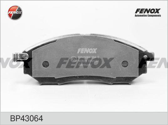 КОЛОДКИ ТОРМОЗНЫЕ ДИСКОВЫЕ FENOX BP43064