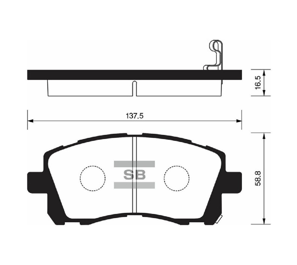 КОЛОДКИ ТОРМОЗНЫЕ ДИСКОВЫЕ SANGSIN BRAKE SP1225