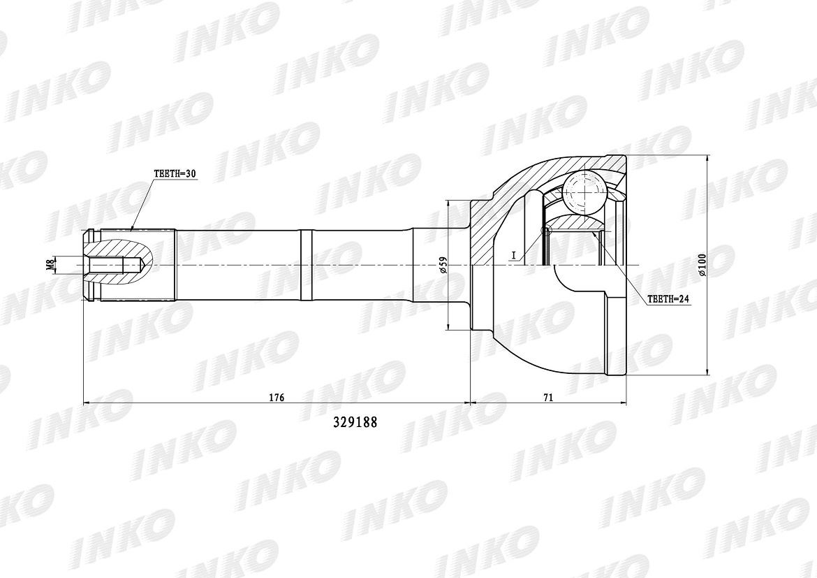 ШРУС ВНЕШНИЙ INKO 329188
